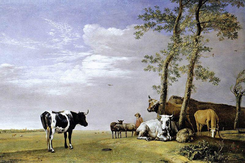 paulus potter A Husbandman with His Herd oil painting picture